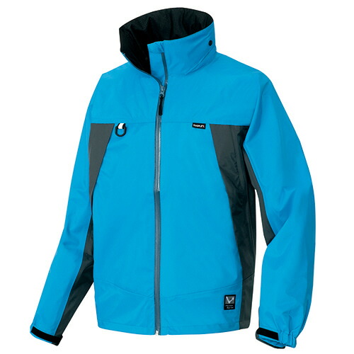 アイトス TULTEX(タルテックス) 全天候型ジャケット 3層ミニリップ ブルー×チャコール Sサイズ 1着(AZ-56301-006-S) 取り寄せ商品
