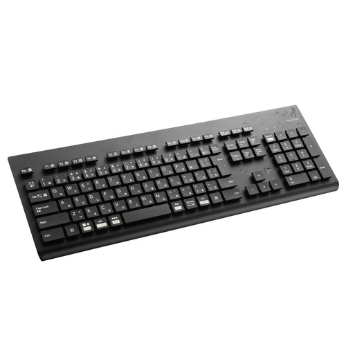 エレコム ELECOM キーボード 無線 ワイヤレス Bluetooth 洗エル(IPX5) ブラック TK-WS03BMKB(TK-WS03BMKBK) メーカー在庫品