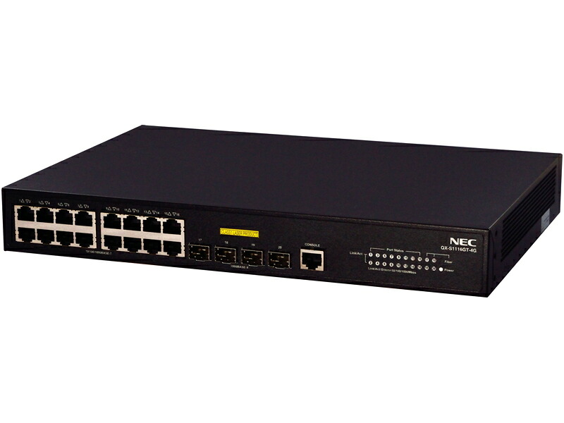 NEC 日本電気 QX-S1116GT-4G 1GbEベーシック・レイヤ2スイッチ(B02014-01102) 目安在庫=△｜ナノズ　店