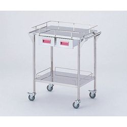 ナビス(アズワン) ストレージステンレスカート 2段 ピンク (幅600mm/引き出し2個) CHS-2H-P 取り寄せ商品|ナノズ 店