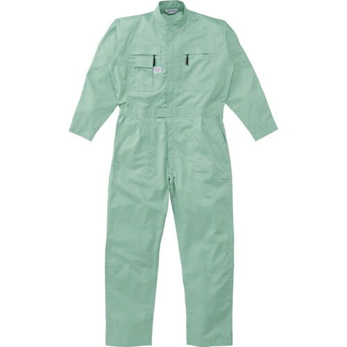 山田辰 ツナギ服 B4Lサイズ アースグリーン 1着(5750-EG-B4L) 取り寄せ商品