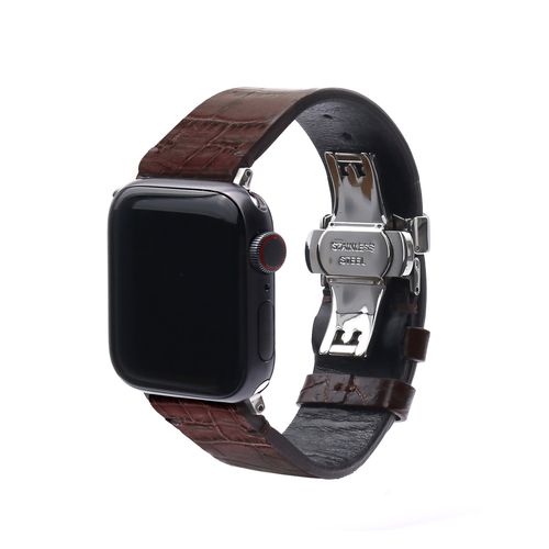 abbi LIPARI イタリアンレザーバンド for Apple Watch 49/45/44/42mm ダークブラ(ABS26143AW) 仕入先在庫品|ナノズ 店