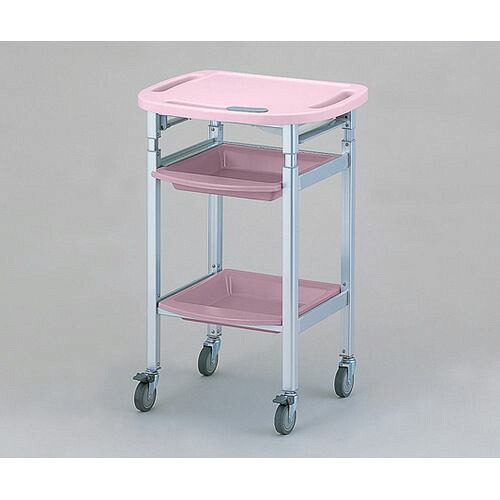パソコン処置カート 昇降式 ピンク (1個)(AO-ST-P) 取り寄せ商品｜ナノズ　店
