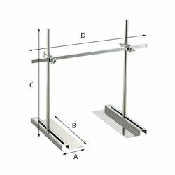 ヤマナカ ヒータースタンド 角型スタンド・ワイドタイプ (1個)(WB500 W800) 取り寄せ商品