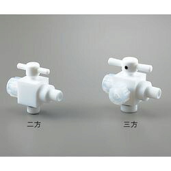 アズワン アズフロン（R）YK接続ハーフオネジコック　2方 (1個)(AF-YK12) 取り寄せ商品