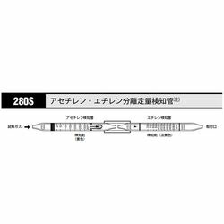 北川式・光明理化 ガス検知管　アセチレン・エチレン分離定量 (1箱(5本入り))(280S) 取り寄せ商品