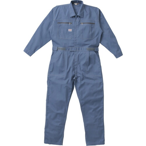 山田辰 ツヅキ服 5950 ブルー LL 1着(5950-B-LL) 取り寄せ商品