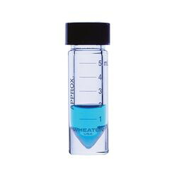 WHEATON ミニバイアル オープントップキャップ 5mL 目盛 あり W986299NG (1箱(12本 取り寄せ商品｜ナノズ　店