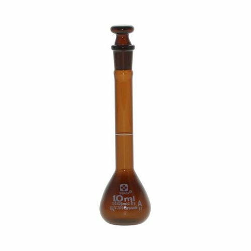 アズワン メスフラスコ 茶 10mL カスタムA JCSS校正付 (1個)(1-8659-02-24) 取り寄せ商品
