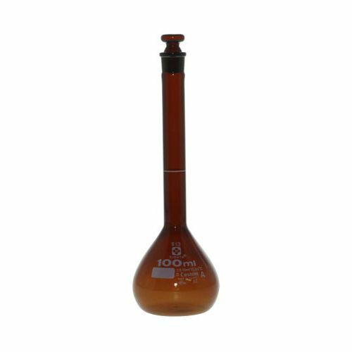 アズワン メスフラスコ 茶 100mL カスタムA JCSS校正付 (1個)(1-8659-06-24) 取り寄せ商品
