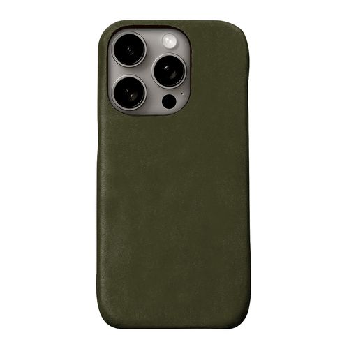abbi SIGNATURE LISCIO イタリアンレザー MagSafe対応バックカバー for iPhone 16 Pro Max オリーバ(ABS27393i16PM) 仕入先在庫品
