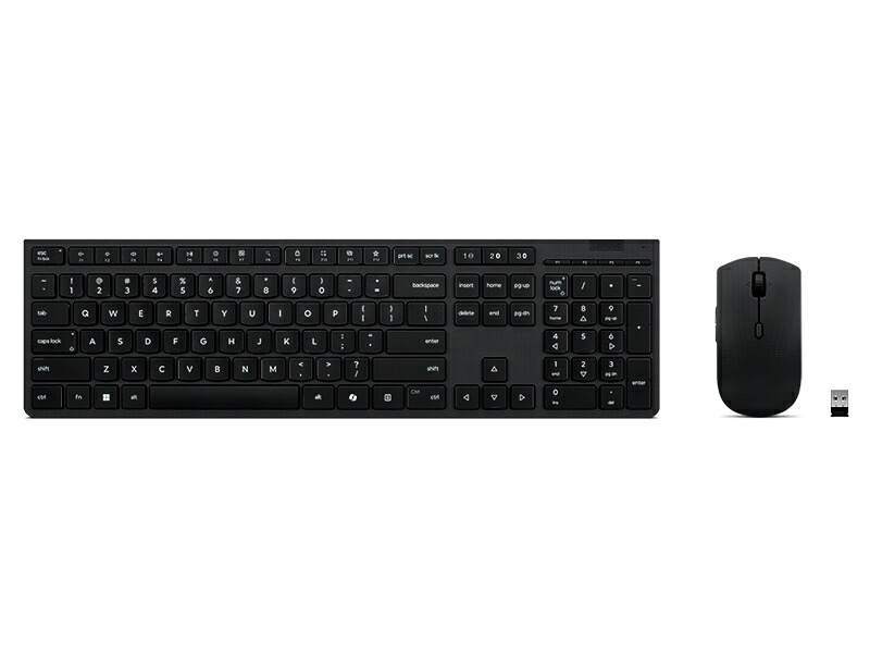 レノボ・ジャパン プロ ワイヤレス 充電式 キーボード&マウス - 英語(4X31R64316) 取り寄せ商品 10,190円