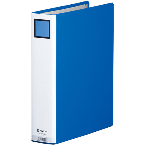 キングジム KING JIM 【10個セット】 キングジム キングファイルG A4S 青(KJ-975GX-BLX10) 取り寄せ商品