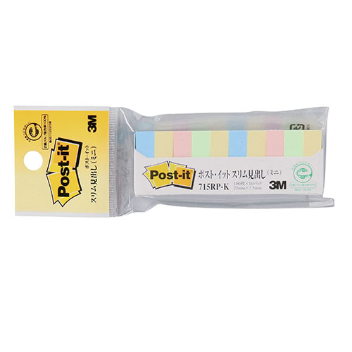 ３Ｍ 【20個セット】 Post-it ポストイット 再生紙 スリム見出し(ミニ)(3M-715RP-KX20) 取り寄せ商品