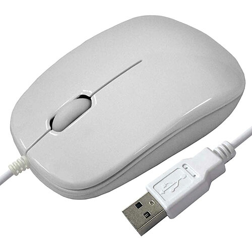 ＨＩＤＩＳＣ 【10個セット】 有線マウス ホワイト(HDM-2106WHX10) 取り寄せ商品