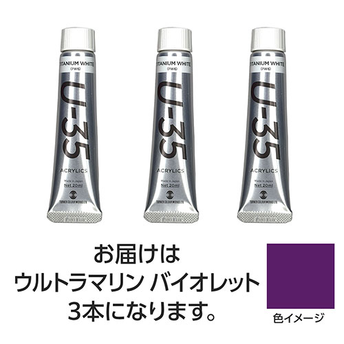 ターナー色彩 【3本×5セット】 U35 ウルトラマリンバイオレット20ml(TURNER108659X5) 取り寄せ商品