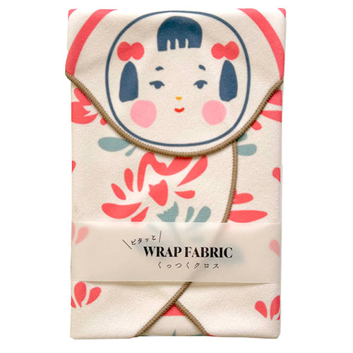 レップ 【5枚セット】 くっつくクロス 日本モチーフ こけし/ベージュ(REP-571316X5) 取り寄せ商品｜ナノズ　店