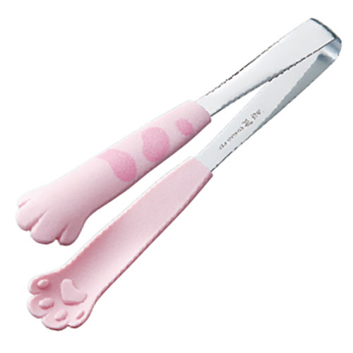 田辺金具 【5本セット】 田辺金具 卓上トング きゃっちだにゃん 桃たま(ピンク)(TK-1139X5) 取り寄せ商品