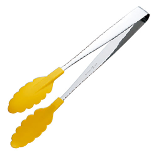 田辺金具 【5本セット】 田辺金具 抗菌耐熱カラートング(大) 300mm イエロー(TK-1078X5) 取り寄せ商品