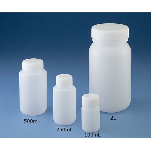 ニッコー・ハンセン Jボトル丸型 広口（ナチュラル） 1L 滅菌済 50本 1513-05 (1ケース(50本入(15-1305-55) 目安在庫\u003d△