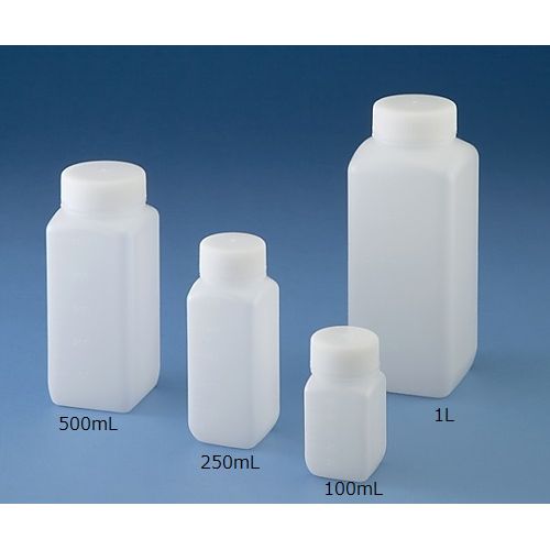 ニッコー・ハンセン J壜角型 広口（自然的） 250mL 無菌化済 200本 1553-02 (1容れもの(200(15-5302-55) 取り寄せ商いもの