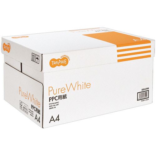 TPS PPC用紙 Pure White A4 上フタ付箱 1箱(5000枚:500枚×10冊)(PPCPW-A4WC) 目安在庫\u003d○