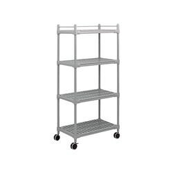 ナビス（アズワン） コンフォートシェルフ グレー 900&times;560&times;1900mm (1個)(S-4F) 取り寄せ商品｜ナノズ　店