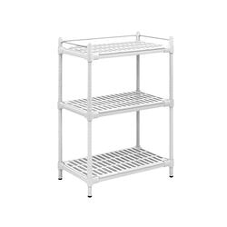 ナビス（アズワン） コンフォートシェルフ 白いこと 900×560×1300粍 S-3F (1個) 取り寄せ商いもの