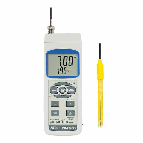 マザーツール データロガーpH計 校正証明書付  (1台)(PH-230SD) 取り寄せ商品