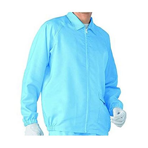 アズワン 無塵衣AS203C(男女兼用上着) ブルー 5L (1着) 取り寄せ商品