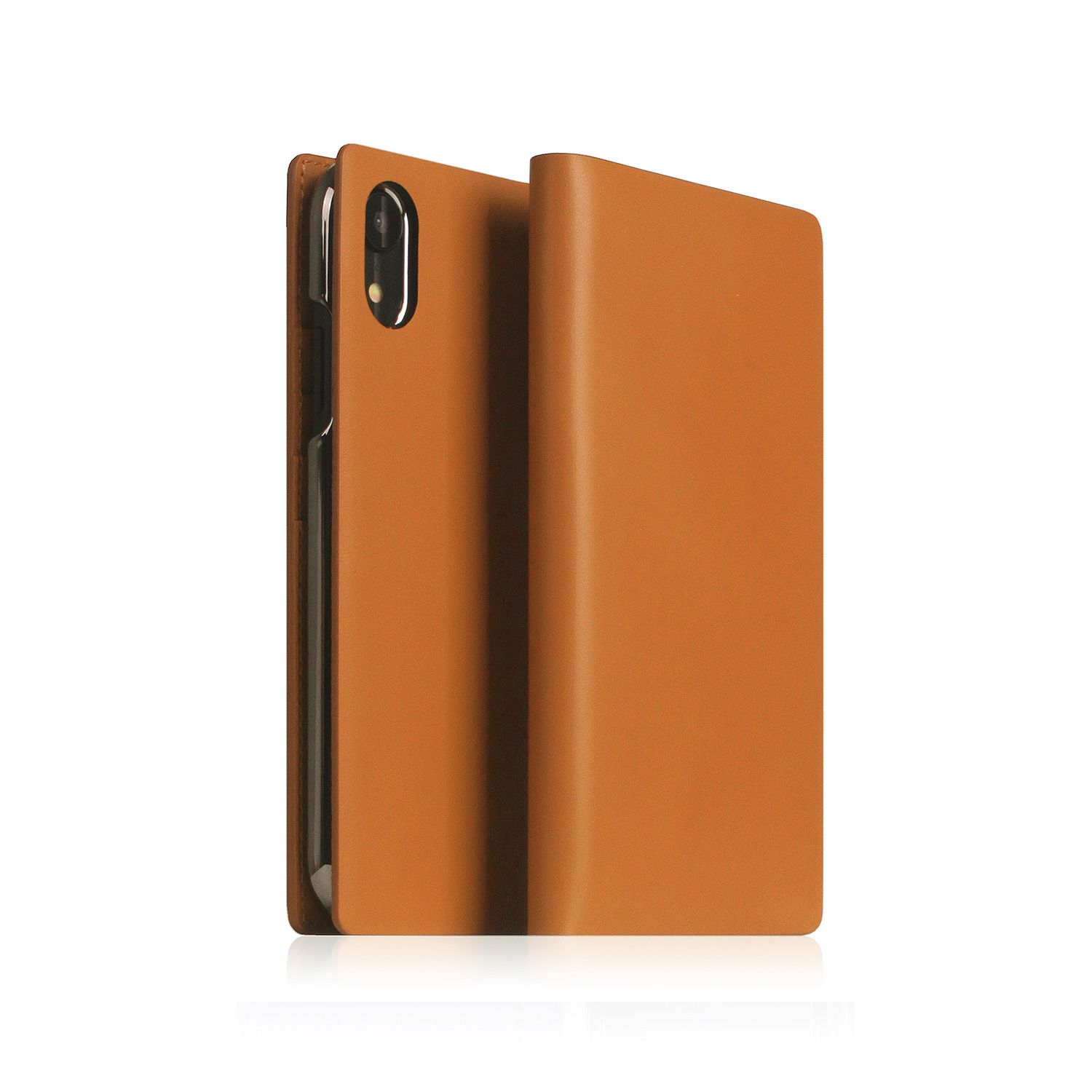 SLG Design iPhone XR Calf Skin Leather Diary キャメル(SD13707i61) 仕入先在庫品