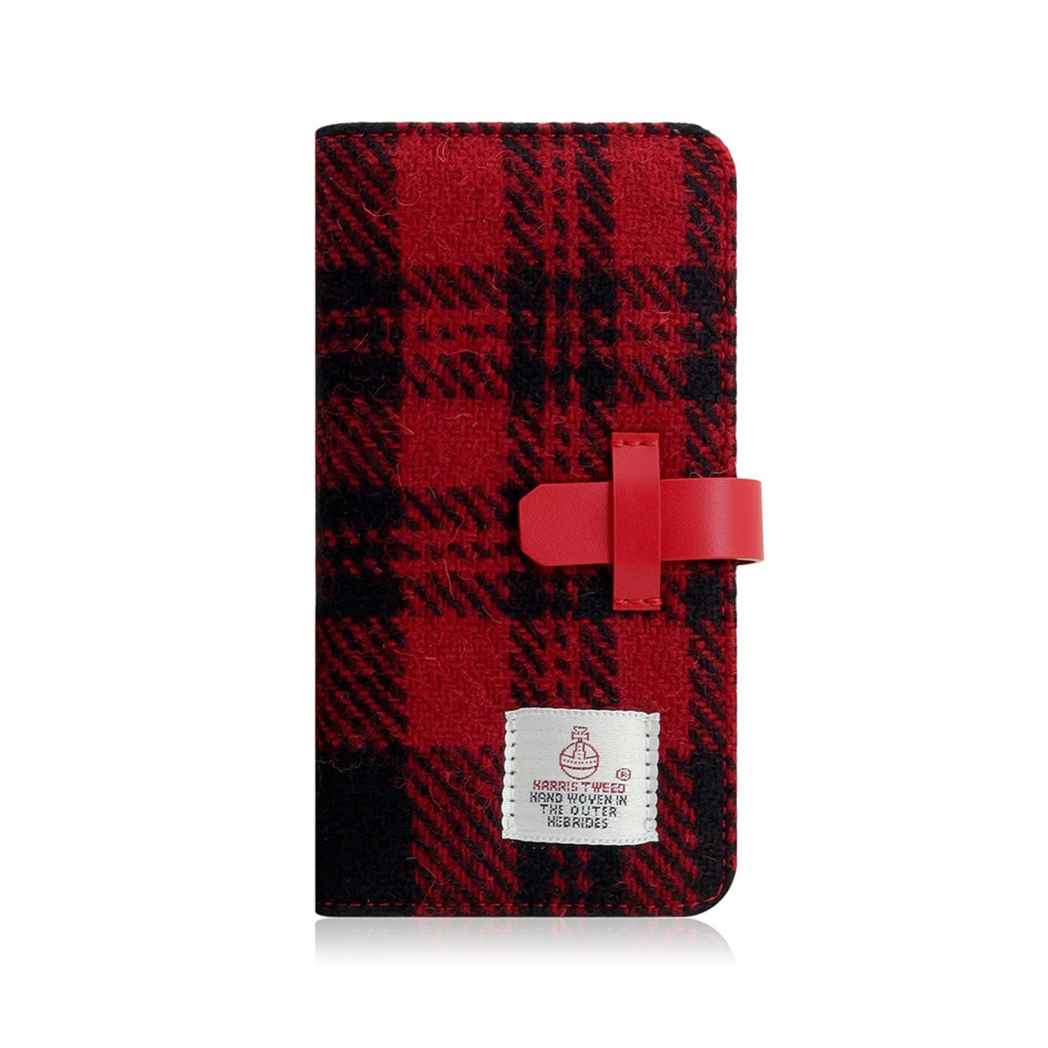 SLG Design iPhone XS Max Harris Tweed Diary レッド×ブラック(SD13753i65) 仕入先在庫品|ナノズ 店