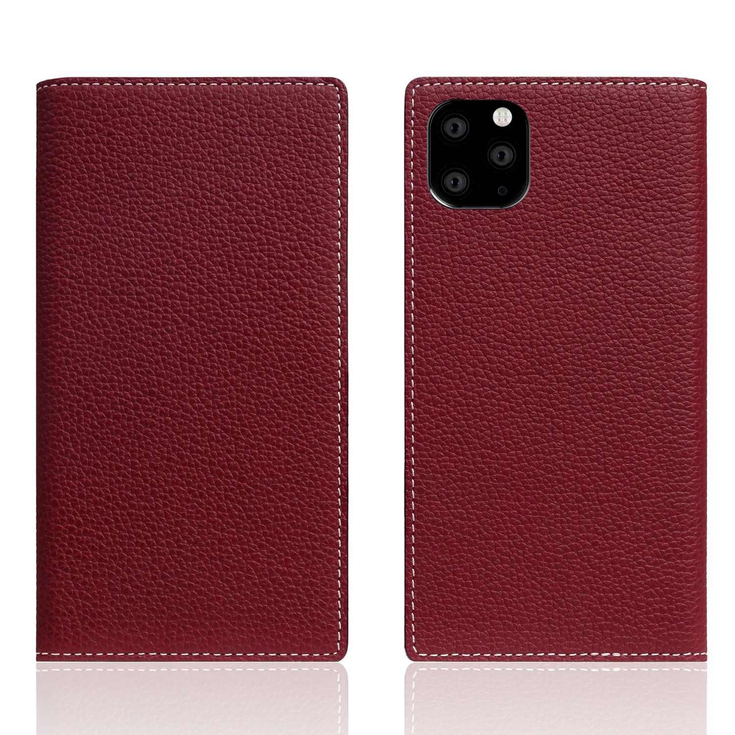 SLG Design iPhone 11 Pro Max Full Grain Leather Case バーガンディローズ(SD17956i65R) 仕入先在庫品