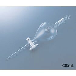 柴田科学 SPC分液丸型ロート PTFEコック付 300mL (1個)(031230-300) 取り寄せ商品｜ナノズ　店