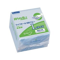クレシア ワイプ櫂 X50 6つ折・青  (1入れもの)(60654) 取り寄せ商いもの