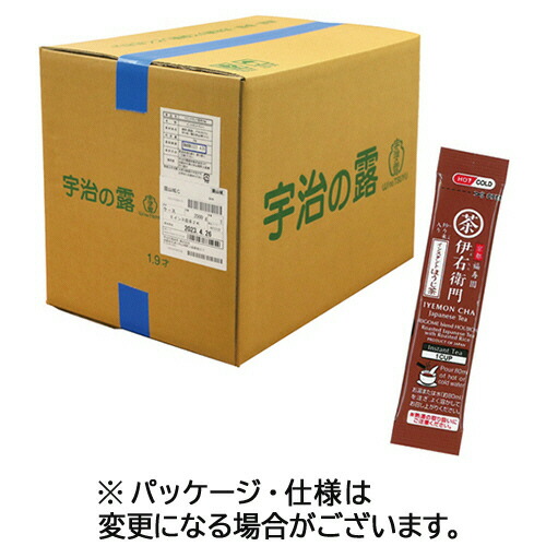 宇治の露製茶 業務用 伊右衛門 インスタントほうじ茶 スティック 1箱(2500本)(731254) 目安在庫=○｜ナノズ　店