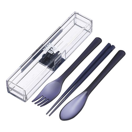 岩崎工業 弁当小物レディースシリーズ とっても強いケース入りトリオ18cm箸 NV 1ケース(10個×12小箱入)(68-4073-51) 取り寄せ商品