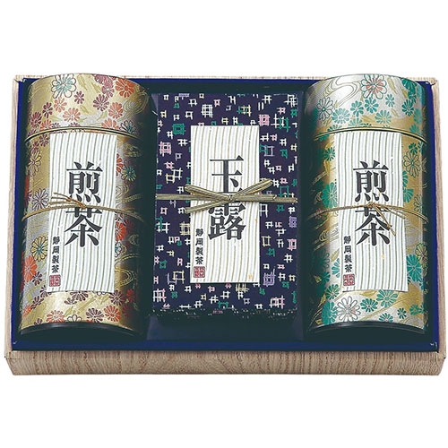 宇治園 静岡製茶 銘茶セット 【玉露/85g・煎茶緑園・煎茶緑峰/各130g】(FUJI-030155882) 取り寄せ商品