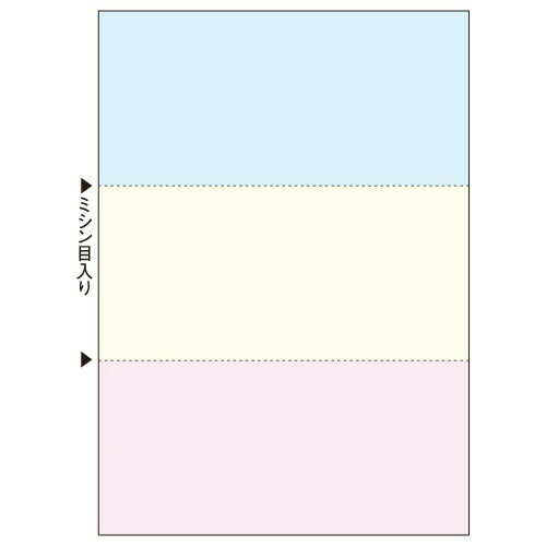 TPS マルチ印刷人帳票 FSC証明紙 書きうつす A4 NC 色合い 3面 1箱(500枚:100枚×5冊)(FSCFT2012) 準拠集団店卸し資産\u003d○