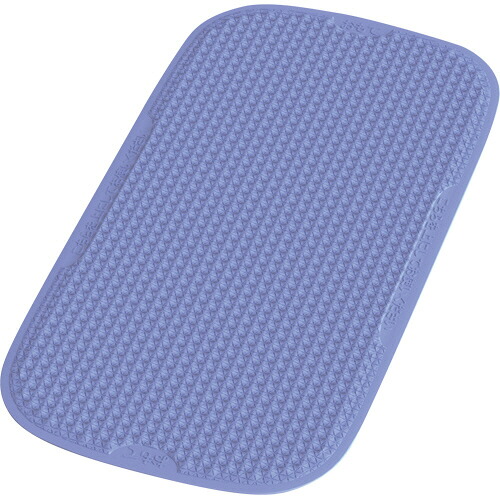 山崎産業 バスらぎ シリコーンマット 厚手(クッションタイプ) 370×680mm ブルー 1枚(YM-117L-SL) 取り寄せ商品|ナノズ 店