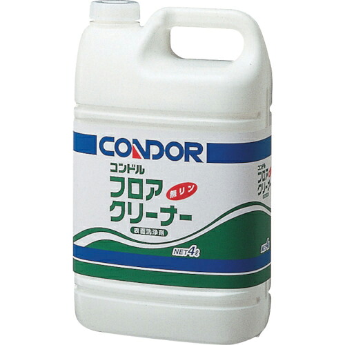 山崎産業 コンドル 床用洗剤 フロアクリーナー 4L 1個(C54-04LX-MB) 取り寄せ商品