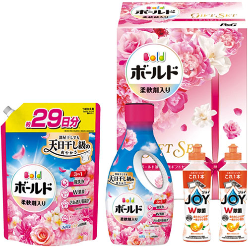 P&G P&G ボールド液体洗剤ギフトセット【除菌ジョイコンパクトオレンジの香り、ボールドジェル華やかプレミアムブロッサムの香り ほ(V6064570) 取り寄せ商品
