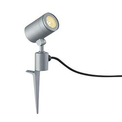 コイズミ照明 スポットライト 広角 JDR50W相当 スパイク式 シルバー塗装(AU43680L) 取り寄せ商品|ナノズ 店