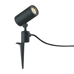コイズミ照明 スポットライト 広角 JDR85W相当 スパイク式 黒色塗装(AU43670L) 取り寄せ商品｜ナノズ　店