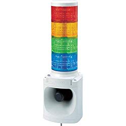 パトライト LED積層信号灯付き電子音報知器 4段 赤黄緑青 LKEH-402FA-RYGB 取り寄せ商品｜ナノズ　店