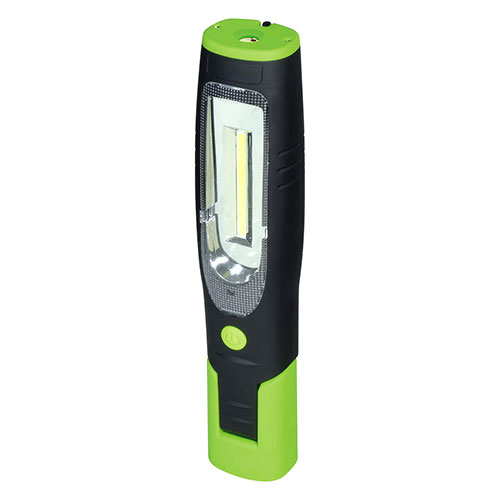 日動工業 充電式LEDハンディーライト ブラック×グリーン(LEH-1P1PN-CH) 取り寄せ商品