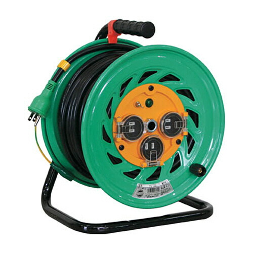 日動工業 防雨・防塵型ドラム(単相100V) 30m 電工ドラム アース付 1台(FWE33) 取り寄せ商品
