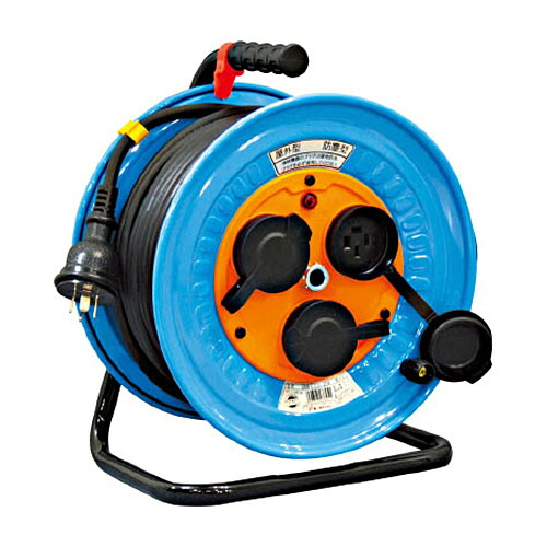 日動工業 防雨型電工ドラム(三相200V) 30m 1台(DNW-E330F-20A) 取り寄せ商品