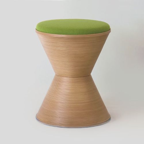 BUNACO ブナコ Ｓｔｏｏｌ 色(ライトブラウン×布アップルグリーン)(IB-S031) 特産品