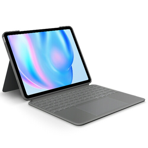 ロジクール Logicool キーボード一体型ケース コンボ タッチ iPad Air 13型用 オックスフォードグレー 1台(IK1277GRA) 取り寄せ商品｜ナノズ　店